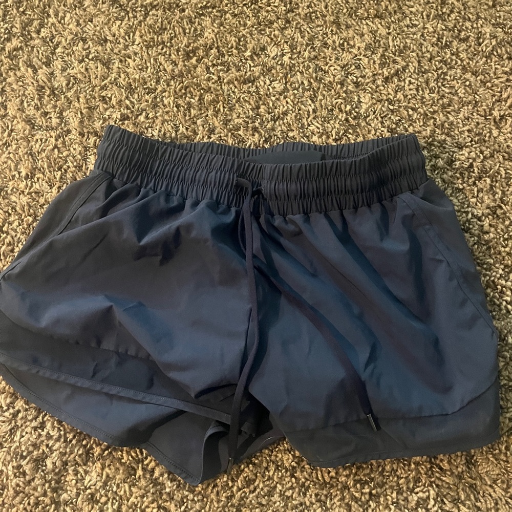 New blue running shorts